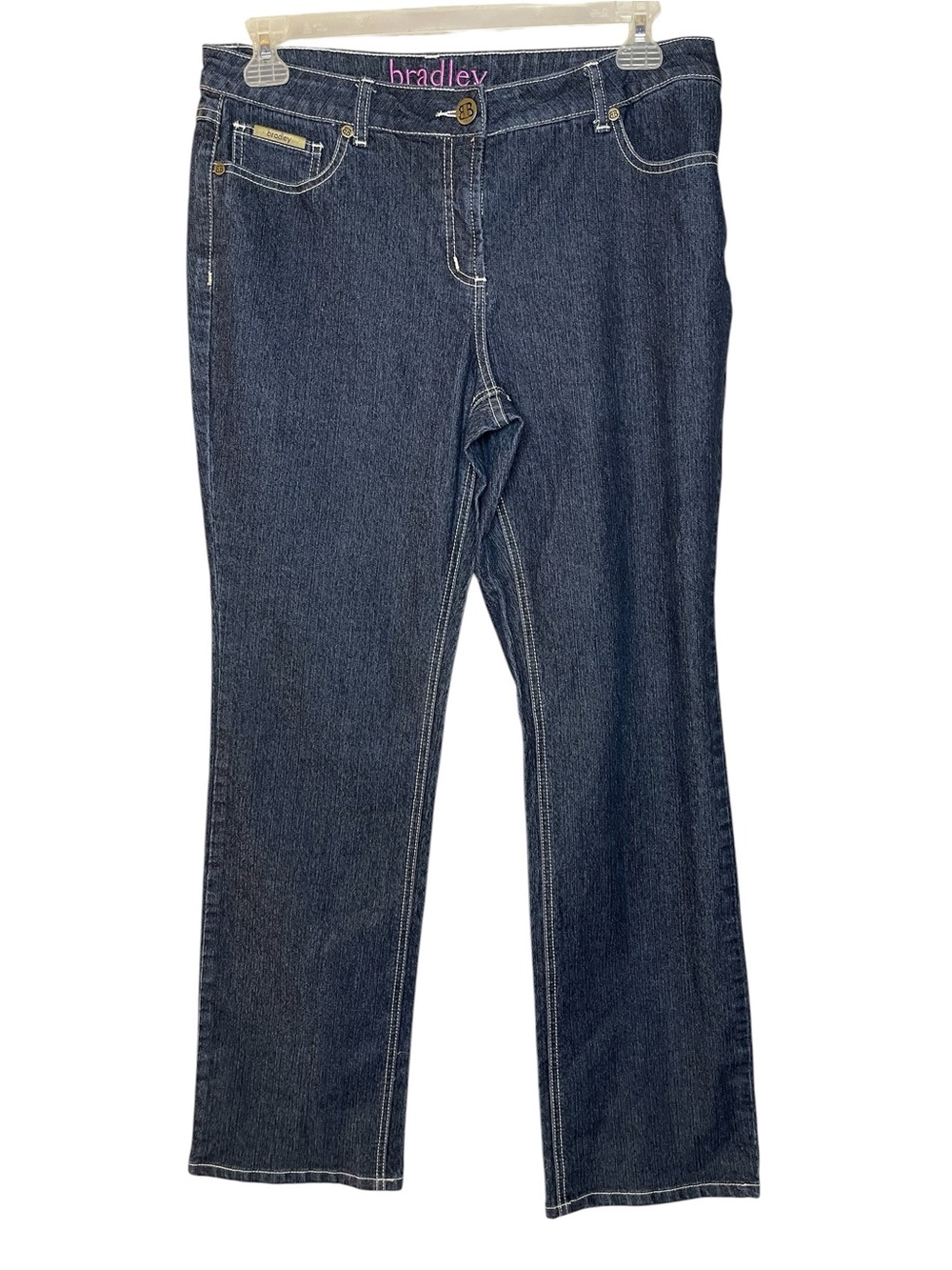 bradley Women’s Dark Blue Straight-Leg Jeans Sz 12